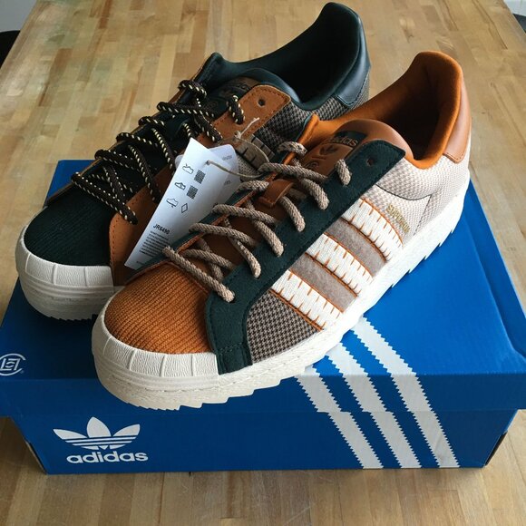 CLOT x adidas Superstar "Patchwork - Worn Sand" JR6490 Sz 9.5 - Picture 1 of 10